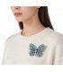 XSB251 - Elegant Diamond-Encrusted Butterfly Brooch